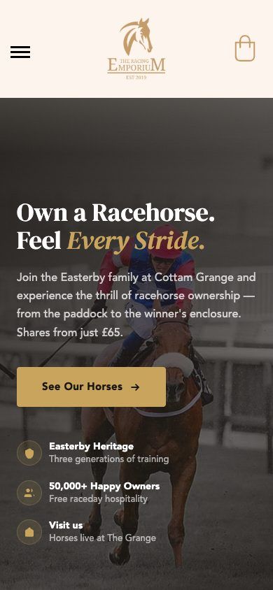 Mobile homepage