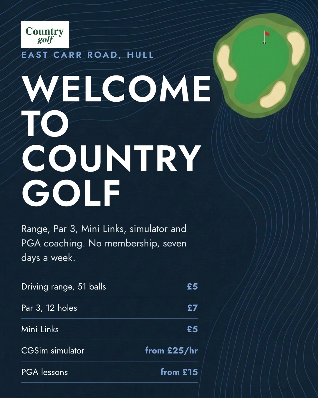 Welcome: no membership, seven days a week.